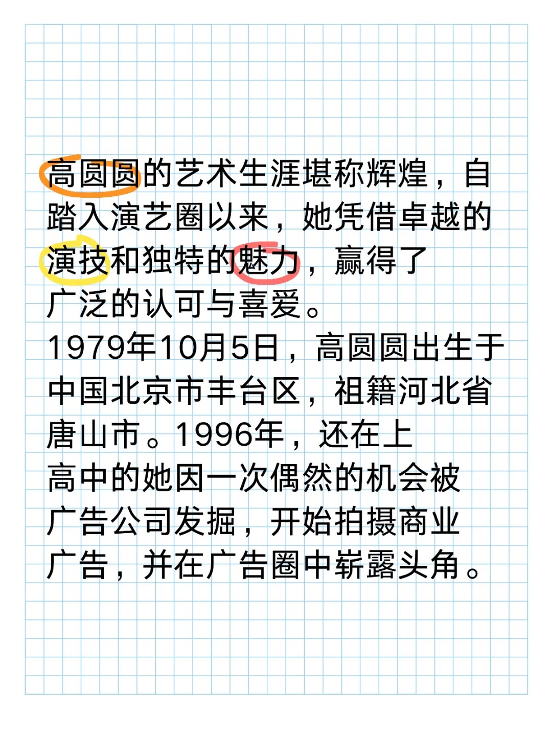 高圆圆个人资料